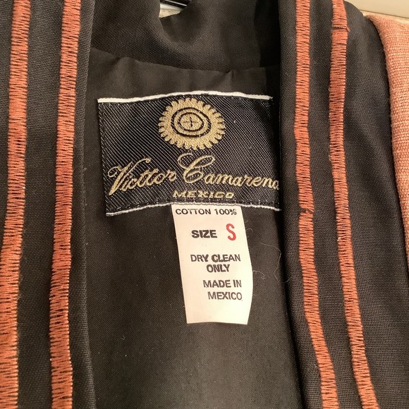 Victor Camarena Vintage Jacket Western Boho Black Size Small Mexico - Picture 6 of 9